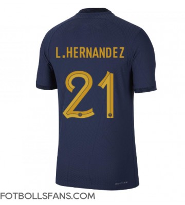 Frankrike Lucas Hernandez #21 Replika Hemmatröja VM 2022 Kortärmad